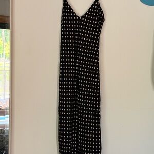 Nili Holton Black and White Polka Dot Slipdress